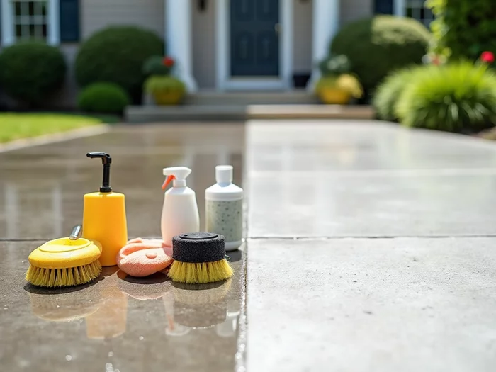 Stained Concrete Cleaning in Downingtown