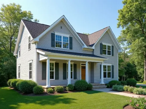 Home with pristine, protected siding