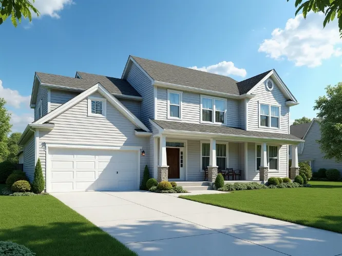 Beautiful home after professional power washing from HouseWash PA